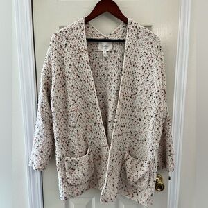 Jessica Simpson Confetti Open Sweater with pockets